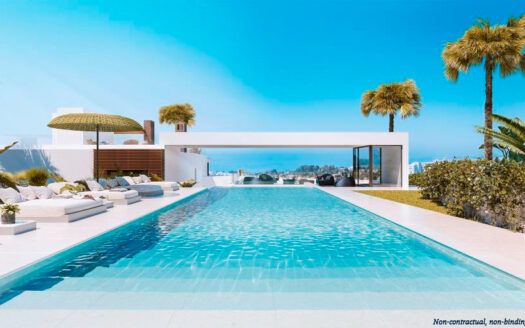 Exclusive townhouses in Rio Real in Marbella with panoramic views