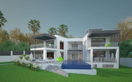Aussergewöhnliches Projekt für Villa auf der Strandseite in Marbesa in Marbella