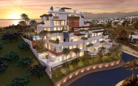 Proyecto de modernos apartamentos de lujo en venta en Río Real en Marbella